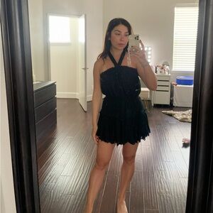 Misa Black Mini Dress